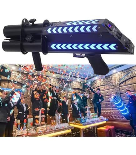 Amazon.co.jp: 紙吹雪機 シングルヘッド紙吹雪ランチャーマシン DMX 紙